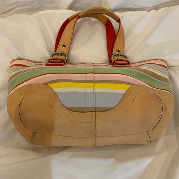 Coach Fabric & Leather Bucket Bag - Picture 3 of 7